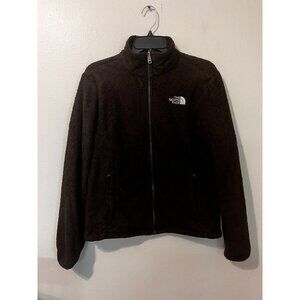 Women's The North Face Brown Fleece Jacket Size M [EXCELLENT]